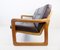Teak & Leather 2-Seat Couch from Möbelfabrik Holstebro 3