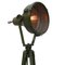 Vintage Industrial Green Metal & Wooden Tripod Glass Spot Light Floor Lamp 2