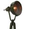 Vintage Industrial Green Metal & Wooden Tripod Glass Spot Light Floor Lamp, Image 2