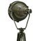 Vintage Industrial Green Metal & Wooden Tripod Glass Spot Light Floor Lamp 6