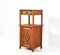 French Art Nouveau Pine & Faux Bamboo Nightstand or Bedside Table, 1900s 5