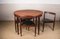 Danish Teak Extendable Dining Table & Chairs by Hans Olsen for Frem Rojle, Set of 5 8