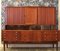 Danish Teak Cabinet with Shutters and Bar Cabinets 1