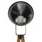 Vintage Industrial Black Enamel Wooden Spot Light Floor Lamp, Image 6