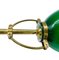 Green Glass & Brass Sconce, Italy, 1950 3