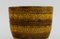 Maceteros de cerámica esmaltada en amarillo mostaza de Aldo Londi para Bitossi. Juego de 2, Imagen 6