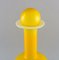 Large Yellow Art Glass Vase or Bottle by Otto Brauer for Holmegaard, 1960s 3