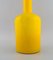 Large Yellow Art Glass Vase or Bottle by Otto Brauer for Holmegaard, 1960s 5