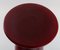 Large Burgundy Red Mouth Blown Murano Art Glass Vase, Image 8
