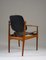 Danish Teak and Leather Chair by Arne Vodder for France & Daverkosen, Image 4