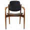 Danish Teak and Leather Chair by Arne Vodder for France & Daverkosen, Image 1