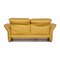 Yellow Leather Two-Seater Sofa from Koinor 12