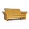 Yellow Leather Two-Seater Sofa from Koinor, Image 10