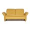 Yellow Leather Two-Seater Sofa from Koinor, Image 1