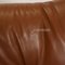 Brown Leather Lauriana 2-Seat Couch by Tobia Scarpa for B&B Italia 6