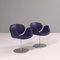 Chaises Pivotantes Little Tulip Violettes par Pierre Paulin pour Artifort, Set de 2 3