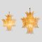 Goldene Murano Palmette Deckenlampen, 2er Set 2