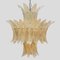 Lampade da soffitto a forma di palma in vetro di Murano dorato, set di 2, Immagine 8