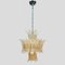 Goldene Murano Palmette Deckenlampen, 2er Set 3