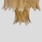 Lampade da soffitto a forma di palma in vetro di Murano dorato, set di 2, Immagine 4
