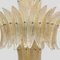 Lampade da soffitto a forma di palma in vetro di Murano dorato, set di 2, Immagine 7