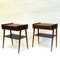 Mid-Century Mahogany Night Tables from Calström & Co, Sweden, 1960s, Set of 2 2