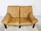 Mid-Century Bamboo and Leather Sofa Set, 1970s, Set of 4 6