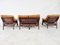 Mid-Century Sofa Set aus Bambus & Leder, 1970er, 4er Set 2