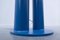 Moderne blau lackierte Stehlampe aus Stahl von Axel Chay 5