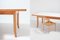 American Modern Oak Dining Table with Saber Legs, Japan, Image 5