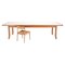 American Modern Oak Dining Table with Saber Legs, Japan, Image 1