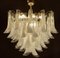 Large White Tulip Petals Murano Chandelier or Ceiling Light 9