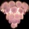 Pink Amethyst Murano Disc Chandelier, 1970s, Image 2