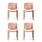 300 Chairs in Wood and Kvadrat Fabric by Joe Colombo for Karakter, Set of 4 2