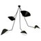 Spider Ceiling Lamp with Five Broken Arms by Serge Mouille, Image 2