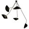 Spider Ceiling Lamp with Five Broken Arms by Serge Mouille, Image 1