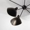 Mid-Century Modern Black Spider Wall or Ceiling Lamp with 7 Fixed Arms by Serge Mouille, Image 7