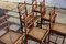 Vintage Cane and Wood Patiio Chairs, Set of 6 13