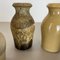 Vintage Pottery Fat Lava Vases from Scheurich, Germany, 1970s, Set of 4 7