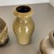 Vintage Pottery Fat Lava Vases from Scheurich, Germany, 1970s, Set of 4 9
