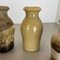 Vintage Pottery Fat Lava Vases from Scheurich, Germany, 1970s, Set of 4 8