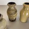 Vintage Pottery Fat Lava Vases from Scheurich, Germany, 1970s, Set of 4 5