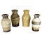 Vintage Pottery Fat Lava Vases from Scheurich, Germany, 1970s, Set of 4 1