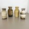 Vintage Pottery Fat Lava Vases from Scheurich, Germany, 1970s, Set of 4 2
