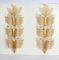 Extra Large Murano Glass Wall Sconces by Barovier & Toso, Italy, 1970s, Set of 2 3