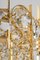 Large Gilt Brass and Crystal Chandelier from Palwa, Germany, 1970s, Image 5