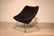 Schwarzer und verchromter Oyster F157 Stuhl von Pierre Paulin für Artifort, 1960er 1