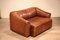 Cognac Buffalo Leather DS47 Sofa Set from de Sede, 1970s, Set of 4 15