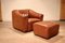 Cognac Buffalo Leather DS47 Sofa Set from de Sede, 1970s, Set of 4 7