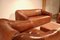 Cognac Buffalo Leather DS47 Sofa Set from de Sede, 1970s, Set of 4 5